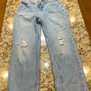 Old Navy slouchy straight little girls jeans size 16